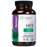 Intimate Essentials For Her Fertility Support Multivitamin Formula, 60 Vegetable Capsules, Bluebonnet Nutrition