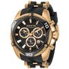 Men's Bolt Quartz 50mm Gold and Black, Black Dial (Model #31316)