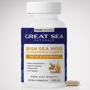 Great Sea Naturals Irish Sea Moss + Bladderwrack & Burdock, 60 Capsules, Prime Brands