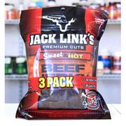 Jack Link's Premium Cuts Sweet & Hot Beef Jerky, 3.25 oz x 3 Bags