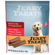 Jerky Treats Dog Snacks, Made with American Beef, 60 oz x 2 Pack