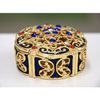 Jewel Case Gilt Jewelry Gift Box with Fine Crystals