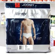 Jockey Classics 100% Cotton Men's Briefs, White, 6 Pack