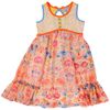 Girls' Sundress, Orange Floral
