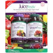 JuiceFestiv Value Pack, Fruit & Veggie SuperFood, 120+120 Capsules, Natrol