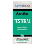 Just Men, Testeral, Supports Healthy Testosterone Levels, 60 Instant Dissolve Tablets, Superior Source