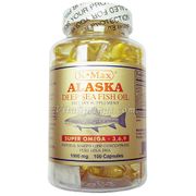 K-Max Alaska Deep Sea Fish Oil Super Omega-3, 1000 mg, 100 Softgels
