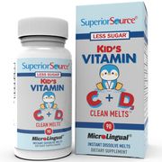 Kid's Vitamin C + D Clean Melts, 90 Instant Dissolve Tablets, Superior Source