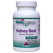 Kidney Beef Natural Glandular, 100 Capsules, NutriCology