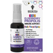 Kids Elderberry Propolis Daily Throat Spray, 1 oz, Bee & You