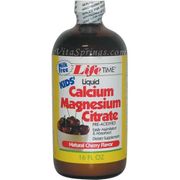 Kids' Liquid Calcium Magnesium Zinc - Bubble Gum Flavor, 16 oz, LifeTime