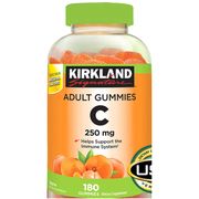 Kirkland Signature Adult Gummies Vitamin C 250 mg, 180 ct x 2 Bottles
