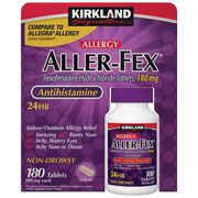 Kirkland Signature Aller-Fex Antihistamine, Compare to Allegra Allergy Active Ingredients, 180 Tablets