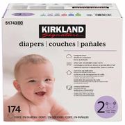 Kirkland Signature Baby Diapers, Size 2, 174 Count