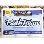 Kirkland Signature Bath Tissue, 6 Rolls, 380 Sheets Per Roll
