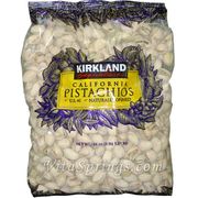 Kirkland Signature California Pistachios, Naturally Opened, 3 lb
