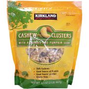 Kirkland Signature Cashew Clusters with Almonds & Pumpkin Seeds, 2 lb (907 g)