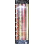 Kirkland Signature Christmas Wrap, Luxury Gift Wrap, 180 SQ. FT. Total (4 Rolls)