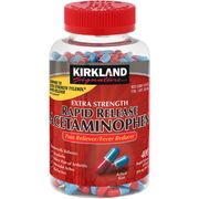 Kirkland Signature Extra Strength Rapid Release Acetaminophen 500 mg, 400 Gelcaps