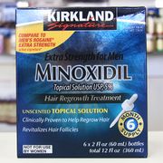 Kirkland Signature Minoxidil Extra Strength for Men, Hair Regrowth Treatment, 2 oz x 6 Bottles (6 Month Supply)