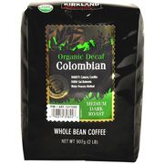 Kirkland Signature Organic Colombian Decaf Whole Bean Coffee, 2 lb (907 g)
