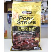 Kirkland Signature Pork Strips, Premium Cut & Dried, Sweet & Spicy, 10 oz x 2 Packs