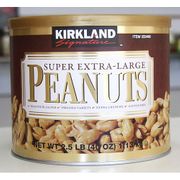 Kirkland Signature Super Extra Large Virginia Variety Peanuts, Roasted & Salted, 2.5 lb (40 oz)
