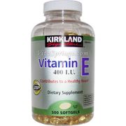 Kirkland Signature Vitamin E 400 IU, 500 Softgels