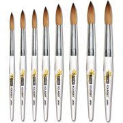 Kyoko Kolinsky Nail Brush (Short Flower Acrylic Handle) # 12