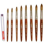 Kyoko Kolinsky Nail Brush (Short Original Wood Handle) # 8