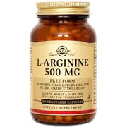 L-Arginine 500 mg, 100 Vegetable Capsules, Solgar