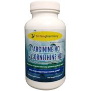 L-Arginine HCl & L-Ornithine HCl, 180 Veggie Capsules, YinYang Harmony