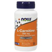 L-Carnitine 250 mg Tartrate-L-Carnipure  60 Caps, NOW Foods