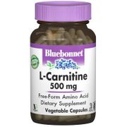 L-Carnitine 500 mg, 30 Vegetable Capsules, Bluebonnet Nutrition