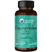 L-Glutathione 500 mg, 30 Rapid Release Capsules, Vitamin World