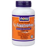 L-Tryptophan 1000 mg, 60 Tablets, NOW Foods