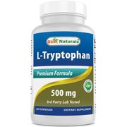 L-Tryptophan 500 mg, 120 Capsules, Best Naturals