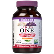 Ladies' One 40+ Whole Food-Based Multiple, 30 Vegetable Capsules, Bluebonnet Nutrition