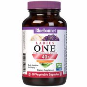 Ladies' One 40+ Whole Food-Based Multiple, Value Size, 60 Vegetable Capsules, Bluebonnet Nutrition