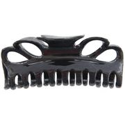 Large Double Loop Hair Clamp - Geranium - Black, 1 ct, DiPrima Beauty