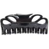 Large Double Loop Hair Clamp - Geranium - Black