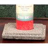 Lava Stone Chakra Pillar Candle Holder