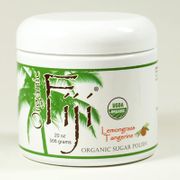 Lemongrass Tangerine Sugar Polish, Organic Coconut Oil Face & Body Polish, 20 oz, Organic Fiji