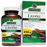 Licorice 450 mg, 90 Vegetarian Capsules, Nature's Answer