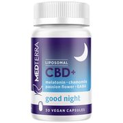 Liposomal CBD+ Good Night, 25 mg CBD + 3 mg Melatonin, 30 Vegan Capsules, Medterra