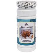 Liquid Calcium 300 mg + Vitamin D3, 160 Softgels, Nu Health