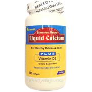 Liquid Calcium 600 mg Plus D3, 200 Softgels, Far Long