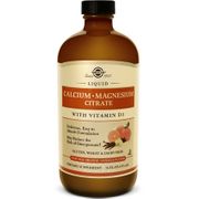 Liquid Calcium Magnesium Citrate with Vitamin D3 - Natural Orange Vanilla Flavor, 16 oz, Solgar
