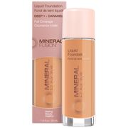 Liquid Foundation - Deep 1 - Caramel, 1 oz, Mineral Fusion Cosmetics