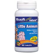 Little Animals Chewables, 60 Tablets, Mason Natural
